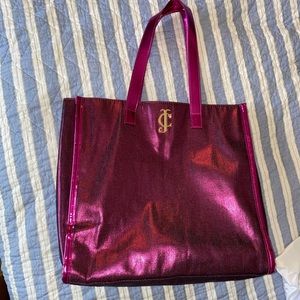 Juicy Couture Pink Metallic Tote Bag